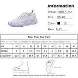 Women Sneakers Mesh Flat Lace Up Stretch Fabric Platform Vulcanized Casual Shoes Breathable Fashion