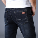 Skinny Jeans New Style  For Men Straight Slim Distressed Design Biker Pants Fit Black Regular