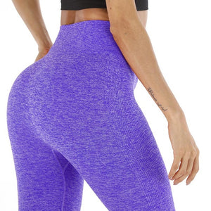 Women's Fashion Seamless Leggings Ladies Athleisure Sportswear Sweat Pants Trousers High Waist Solid Fitness