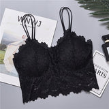 Women Push Up Wireless Lace Bra Top Plus Size Underwear Lingerie Full Cup