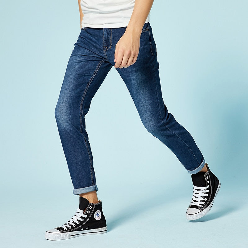 Jeans  Trousers Casual skinny Straight Elasticity for Men