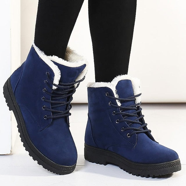 Warm fur plush Insole women winter boots