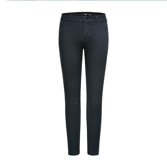 Vintage Slim Style Pencil JeanS High Quality Denim Pants For 4 Season trousers for Female  Fashion Teenager