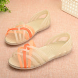 Women Jelly Shoes Rainbow Summer Sandals