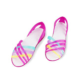 Women Jelly Shoes Rainbow Summer Sandals