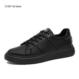 Men Casual Shoes Breathable Wear Resistant Shoes Comfortable Summer White Round Toe Lace up Flat Sneakers