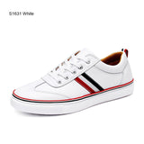 Men Casual Shoes Breathable Wear Resistant Shoes Comfortable Summer White Round Toe Lace up Flat Sneakers