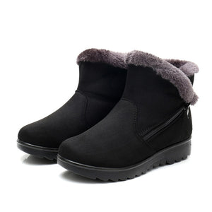 Warm Short Fur Plush Winter Ankle Boot