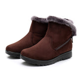 Warm Short Fur Plush Winter Ankle Boot