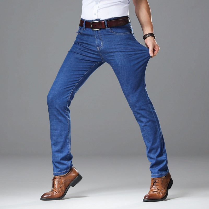 Men Jeans Brand  Heavyweight Denim Trousers Soft Pants for Fashion Style( Size 40 42 44)