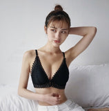 Sexy Lace Wireless Front Closure Bra For Women Lingerie Adjusted Push Up Bra Comfort Breathable Backless