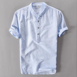 Summer casual men's short sleeved shirts