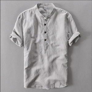 Summer casual men's short sleeved shirts