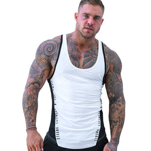 Men Bodybuilding Tank Tops Gyms Workout Fitness Cotton Sleeveless shirt Joggers