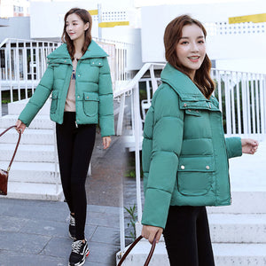 Fashion Short Style Cotton padded Parkas Coat