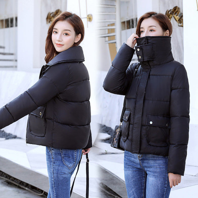 Fashion Short Style Cotton padded Parkas Coat