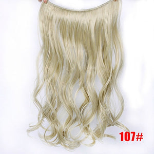 Long Wavy Women Hairstyle 6 Clips In Hair Extension Heat Resistant Synthetic