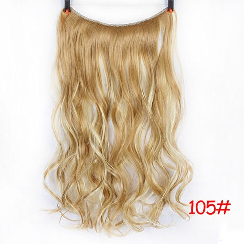 Long Wavy Women Hairstyle 6 Clips In Hair Extension Heat Resistant Synthetic