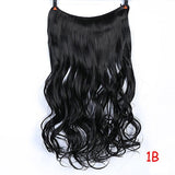 Long Wavy Women Hairstyle 6 Clips In Hair Extension Heat Resistant Synthetic