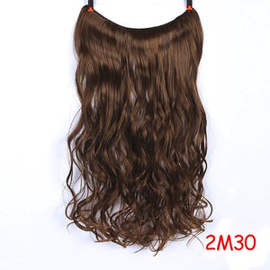 Long Wavy Women Hairstyle 6 Clips In Hair Extension Heat Resistant Synthetic