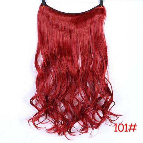 Long Wavy Women Hairstyle 6 Clips In Hair Extension Heat Resistant Synthetic