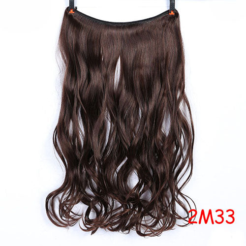 Long Wavy Women Hairstyle 6 Clips In Hair Extension Heat Resistant Synthetic