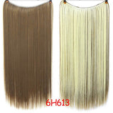 Long Wavy Women Hairstyle 6 Clips In Hair Extension Heat Resistant Synthetic