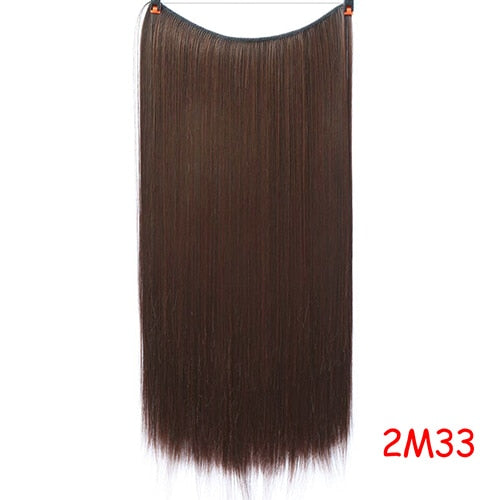 Long Wavy Women Hairstyle 6 Clips In Hair Extension Heat Resistant Synthetic