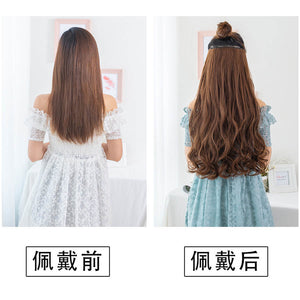 Long Wavy Women Hairstyle 6 Clips In Hair Extension Heat Resistant Synthetic