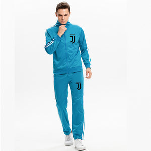 New Suit Men's Zipper Jacket + Sports Pants Two Sets Of Fashion Casual Wear Brand Sportswear Winter Running fitness Clothes