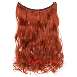 20 inch Invisible Wire No Clip One Piece Halo Hair Extension flip in false hair  for women