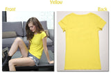 High Quality 18 Color S-3XL Plain Women T-Shirt Cotton Elastic Basic