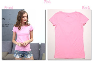 High Quality 18 Color S-3XL Plain Women T-Shirt Cotton Elastic Basic