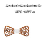 New Floral Bow Ties for Men Hollow Butterflies Wedding suit Wooden Slim tie