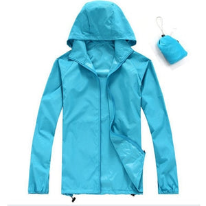 Quick Dry Hiking Jackets Waterproof Sun-Protective Outdoor Sports Coats Skin for men and women Windbreaker RW188