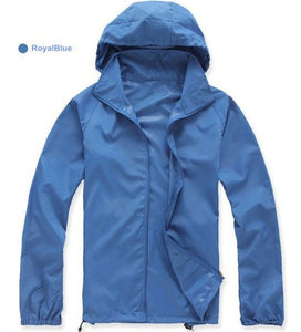 Quick Dry Hiking Jackets Waterproof Sun-Protective Outdoor Sports Coats Skin for men and women Windbreaker RW188