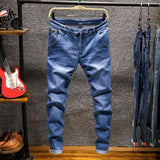 Slim Fit Denim Joggers Stretch Male Jeans