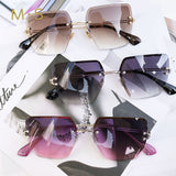 New oversized for Women Square  Sunglasses