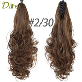 Synthetic Women Claw on Ponytail Clip in Hair Extensions Curly Style Pony Tail