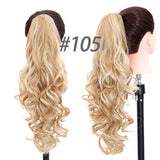 Synthetic Women Claw on Ponytail Clip in Hair Extensions Curly Style Pony Tail