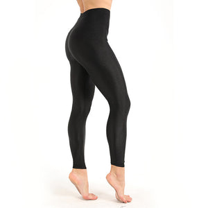 Women's Workout Leggings Casual Shiny Glossy Fitness Solid Fluorescent Comfort for all