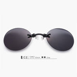 Oulylan Matrix Morpheus Round Rimless Sunglasses Men Classic Clamp Nose Sun Glasses Mens Mini Frameless Brand Design Glasses