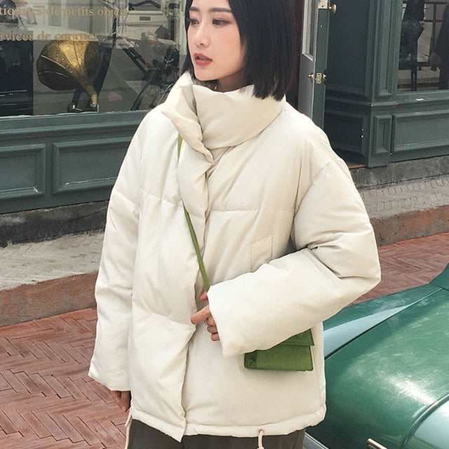 Fashion Female Stand Winter Jacket