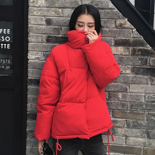 Fashion Female Stand Winter Jacket