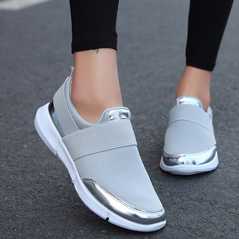 Women Slip On Loafers Casual Comfortable Flats Female  Stretch Shoes