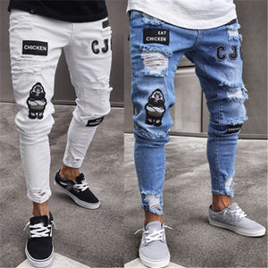 Men's Fashion Vintage Ripped Jeans