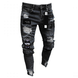 Men's Fashion Vintage Ripped Jeans