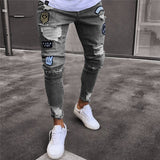 Men's Fashion Vintage Ripped Jeans