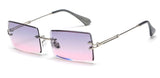 Women Peekaboo small rectangle sunglasses