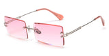 Women Peekaboo small rectangle sunglasses